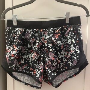 Under Armour Black and Multicolor Athletic Shorts